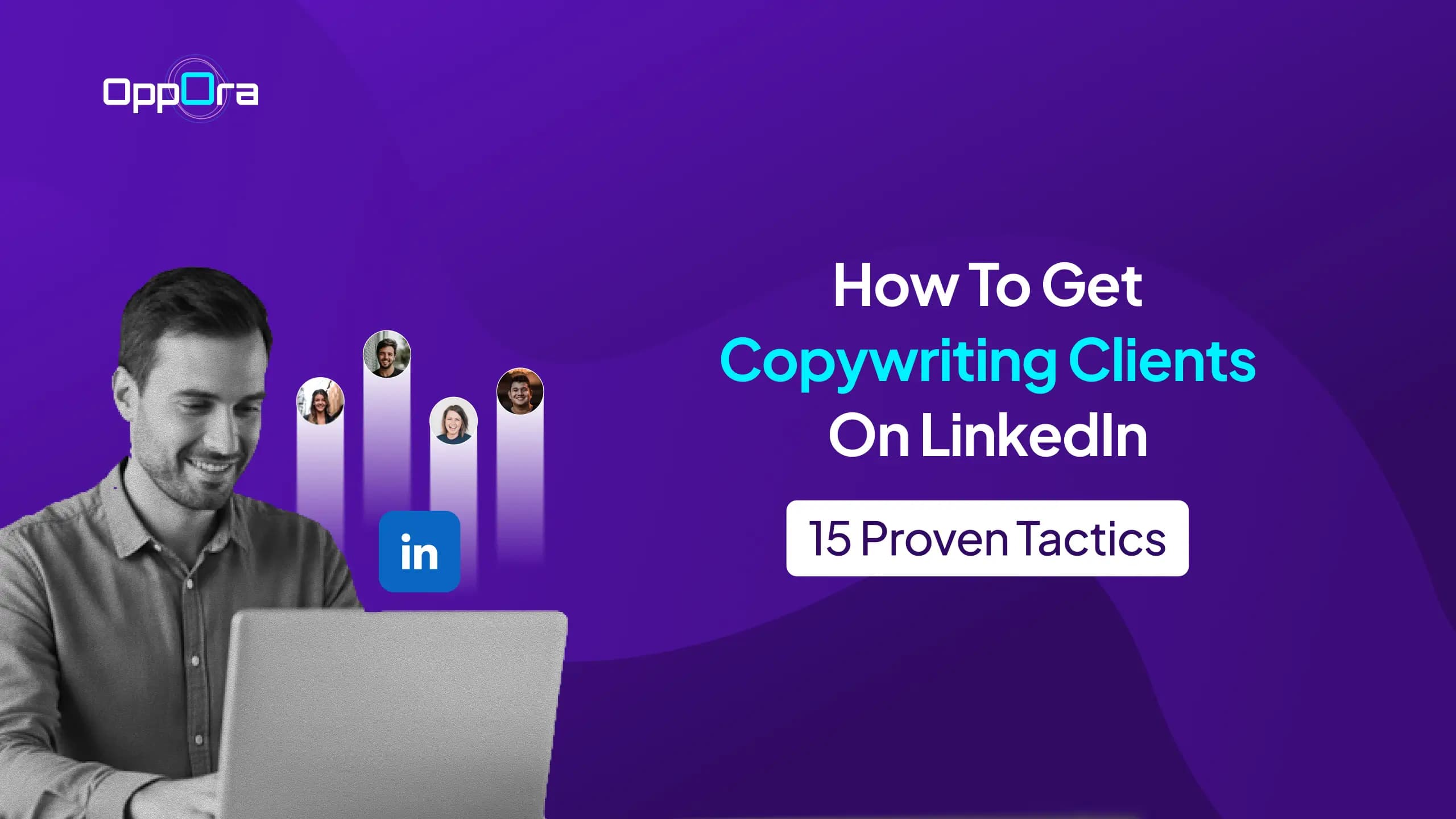 how to get copywriting clients on linkedin